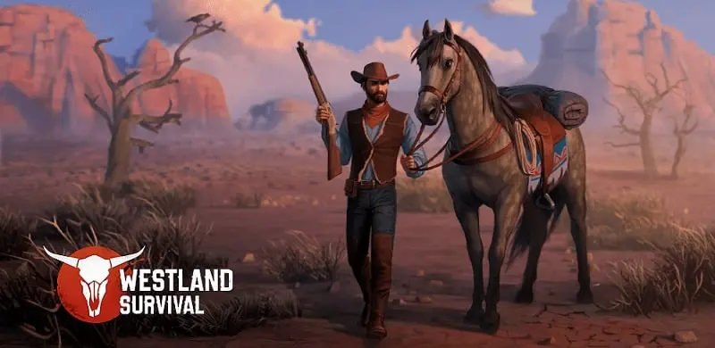 بازی سرزمین وحشی بقا اندروید مود شده Westland Survival: Cowboy Game